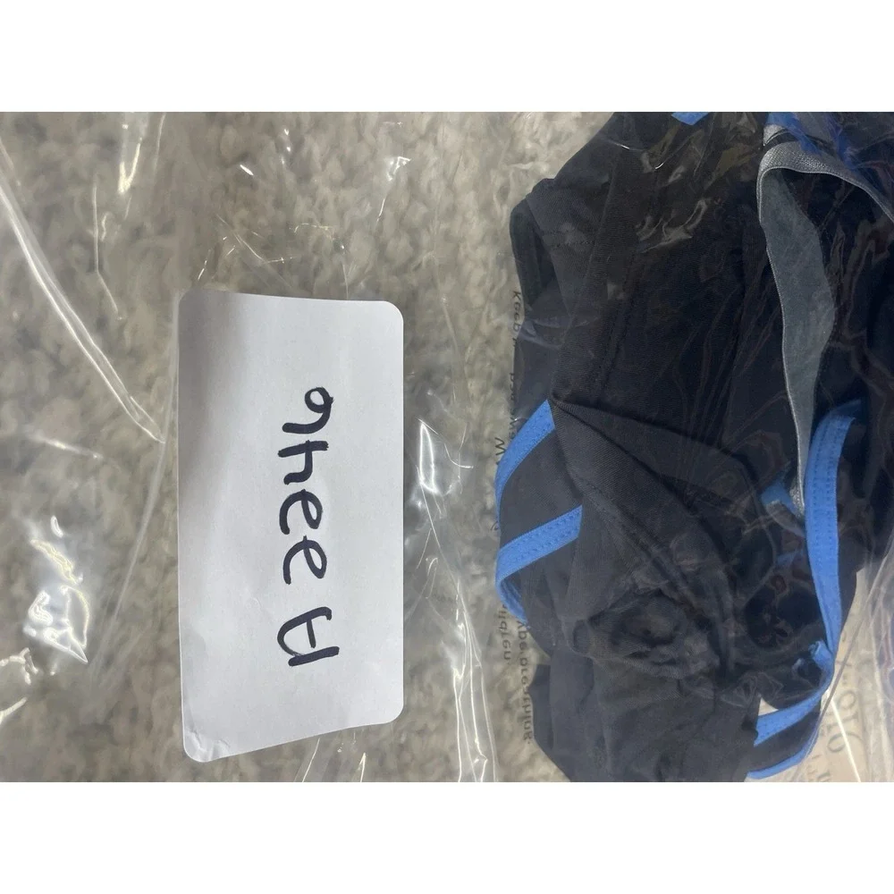 Infinity Flex Tank Bra Womens Small Black Blue - Picture 8 of 8